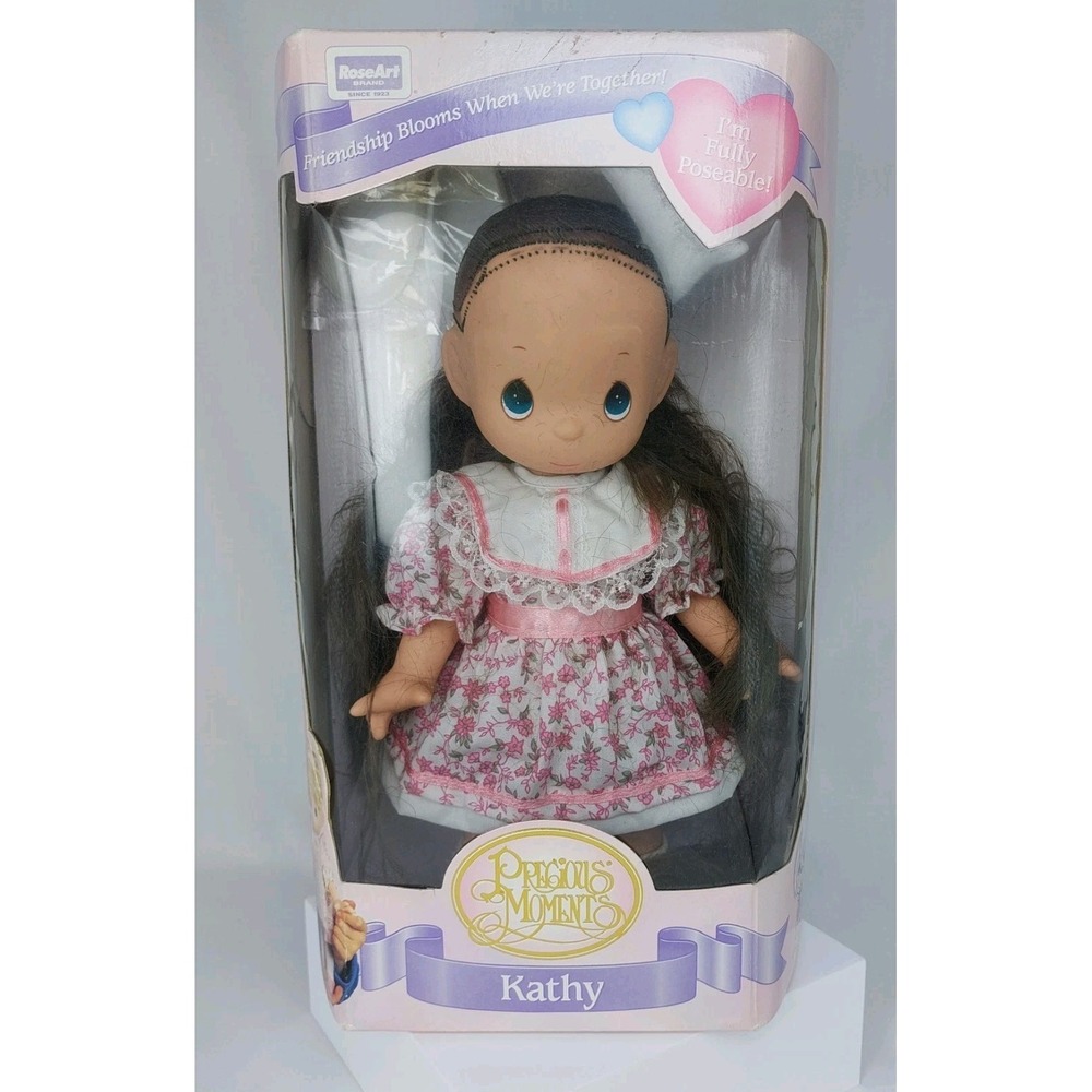 VTG 1995 PRECIOUS MOMENTS Kathy Doll 7" Open Box Never Removed *READ